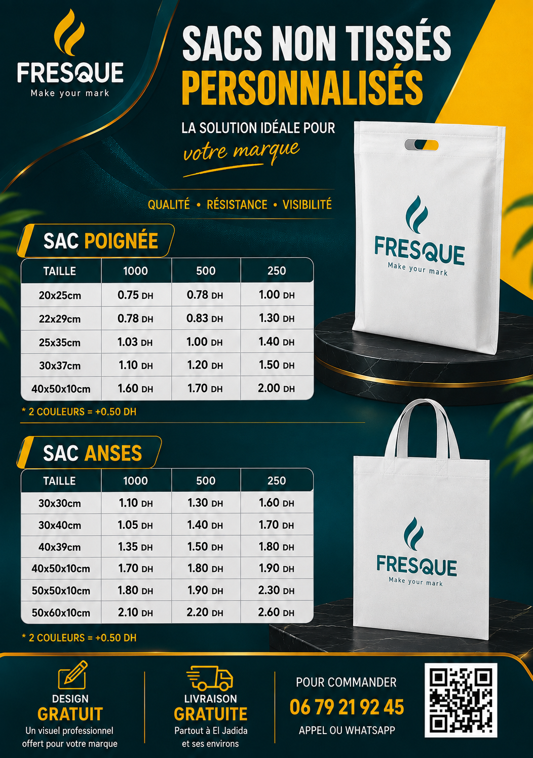 Sac non tissé FRESQUE