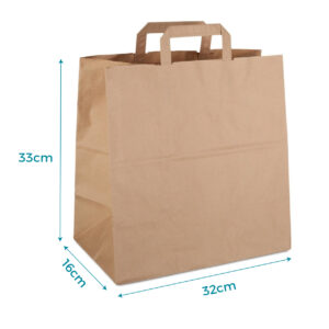 sac kraft 33x32x16cm